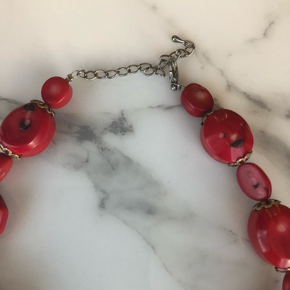 Red Stone Necklace - Picture 5 of 6
